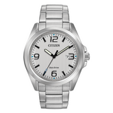 Citizen Eco Drive Garrison Watch White Dial AW1430-86A